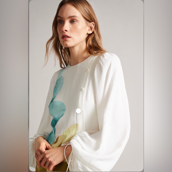 BNWT Ted Baker London Jordis Button Through Midi Dress, Brand Size 2 - Picture 11 of 11